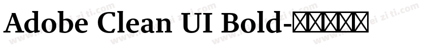 Adobe Clean UI Bold字体转换